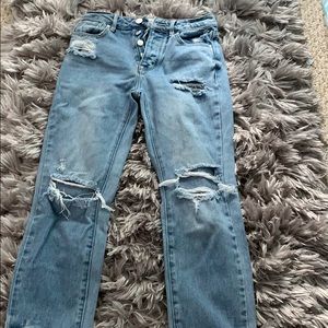 PACSUN light washed mom jeans